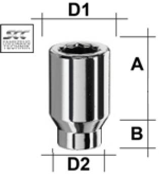 Star nut M12X1,5X35 type S3S - H: 34 mm